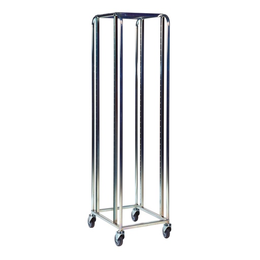 [017296] Carro configurable con guías y estantes para cubetas plásticas  - Dim.: 585x470x1880h mm - Galvanizado