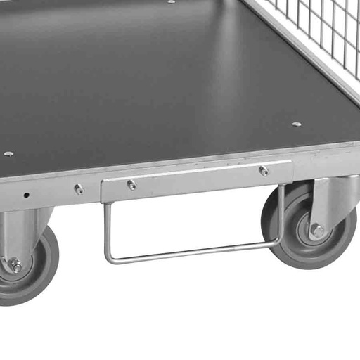 [017804] Pack de 4 guías para la base de los carros y transportar con carretilla - Dim.: 250x100 mm - Galvanizado