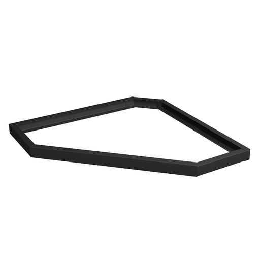 [020234] Zócalo para armario mostrador esquinero (36 Eh) - Dim.: 1202x701x50h mm - Negro