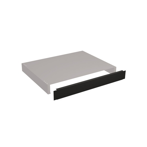 [020658] Tapa para zócalo metálico - Dim.: 870x5x100h mm - Negro ral 9005