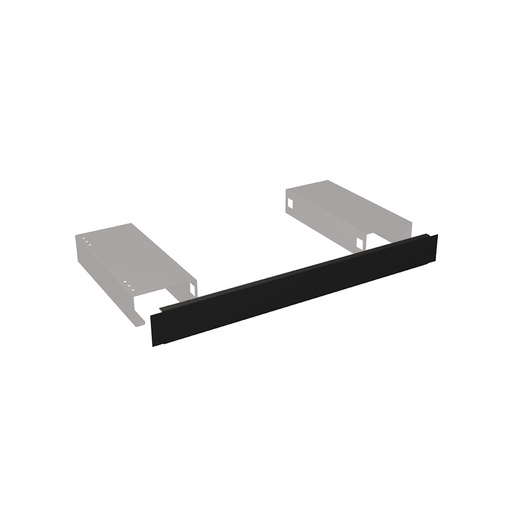 [020661] Tapa para zócalo metálico - Dim.: 1431x5x100h mm - Negro ral 9005
