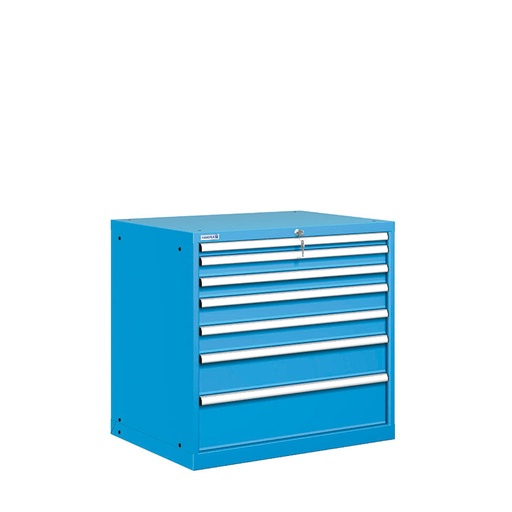 [021660] Cajonera metálica con 7 cajones - Dim.: 870x725x850h mm - Azul ral 5012
