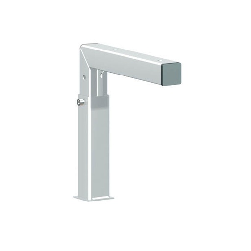 [022356] Soporte metálico regulable en altura para mensola superior - Dim.: 50x280x230/350h mm - Gris ral 7035