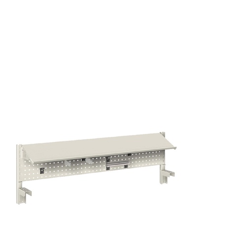 [022381] Panel vertical para banco de trabajo - Dim.: 1250x327h mm - Gris ral 7035