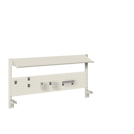 [022382] Panel vertical para banco de trabajo - Dim.: 1250x631h mm - Gris ral 7035