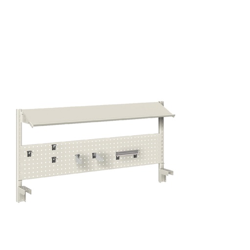 [022394] Panel vertical para banco de trabajo - Dim.: 1500x631h mm - Gris ral 7035