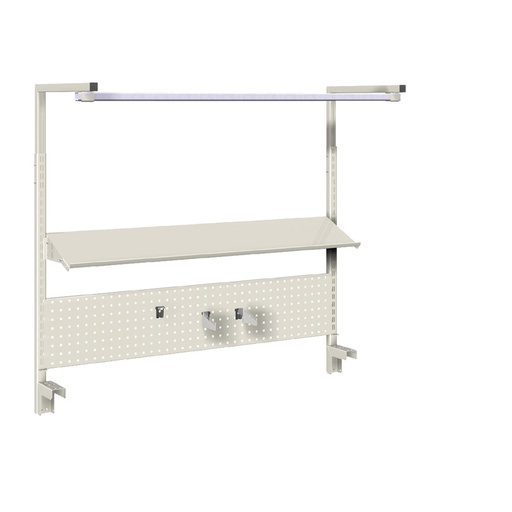 [022398] Panel vertical para banco de trabajo - Dim.: 1500x1239h mm - Gris ral 7035