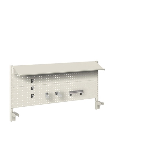 [022400] Panel vertical para banco de trabajo - Dim.: 1500x631h mm - Gris ral 7035