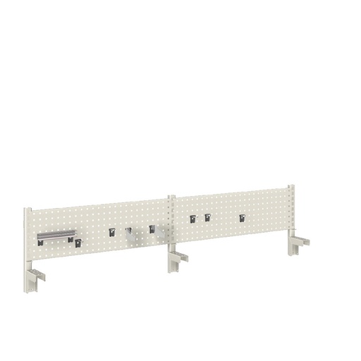 [022427] Panel vertical para banco de trabajo - Dim.: 2500x327h mm - Gris ral 7035