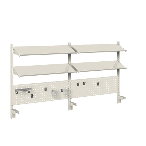 [022432] Panel vertical para banco de trabajo - Dim.: 2500x935h mm - Gris ral 7035