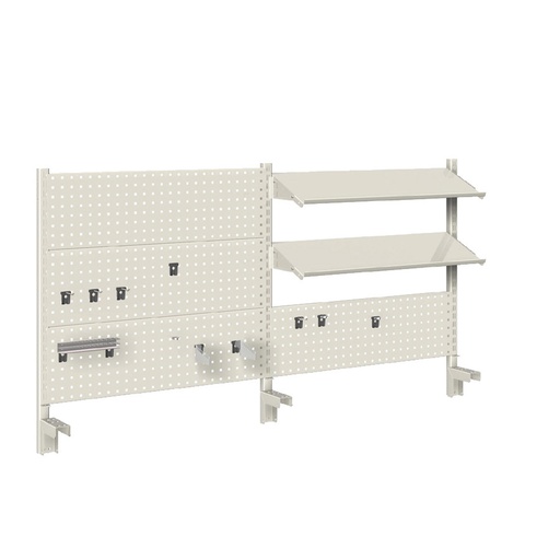 [022436] Panel vertical para banco de trabajo - Dim.: 2500x935h mm - Gris ral 7035