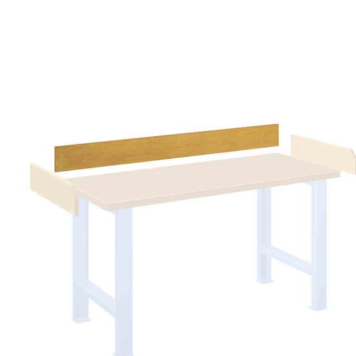 [023031] Retenedor trasero de madera MDF para encimera - Dim.: 1250x30x150h mm
