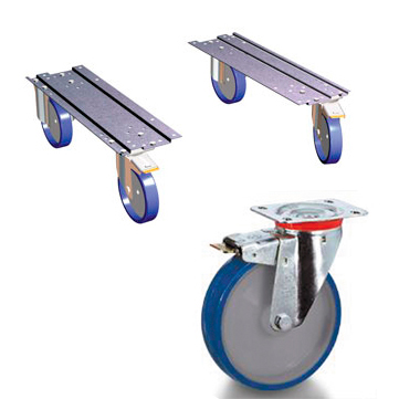 [023953] Juego de 4 ruedas Ø150 mm de poliuretano