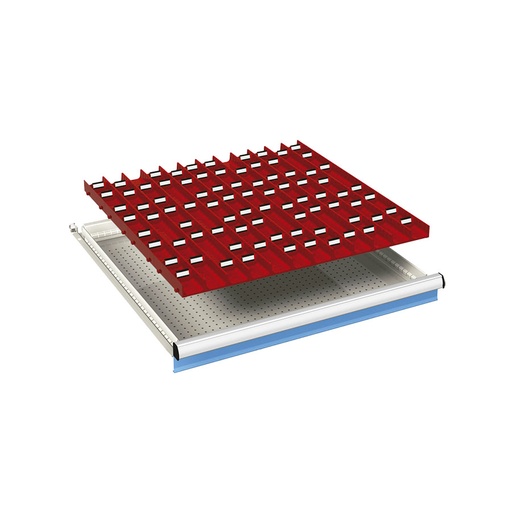 [024059] Ejemplo de subdivisión interna para cajón de 36x36 Eh y altura 50 mm