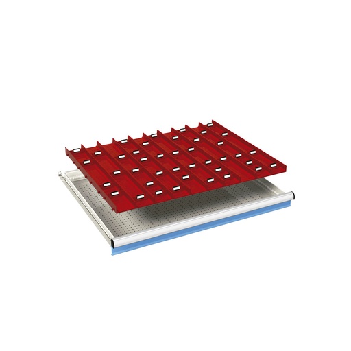 [024090] Ejemplo de subdivisión interna para cajón de 45x36 Eh y altura 50 mm