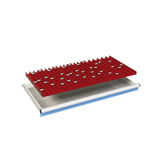 [024116] Ejemplo de subdivisión interna para cajón de 54x27 Eh y altura 50 mm