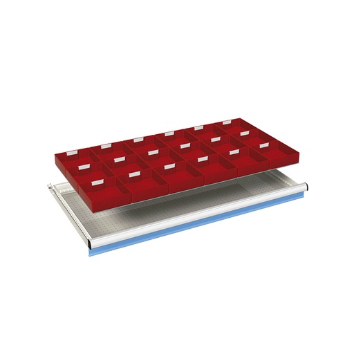 [024118] Ejemplo de subdivisión interna para cajón de 54x27 Eh y altura 50 mm