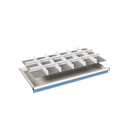 [024121] Ejemplo de subdivisión interna para cajón de 54x27 Eh y altura 50 mm