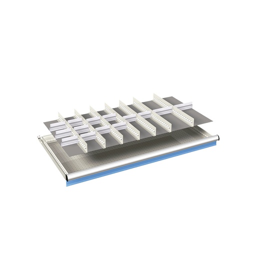 [024122] Ejemplo de subdivisión interna para cajón de 54x27 Eh y altura 50 mm