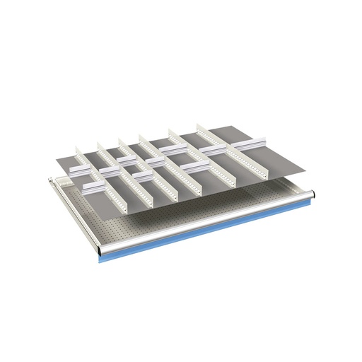 [024136] Ejemplo de subdivisión interna para cajón de 54x36 Eh y altura 100-125 mm