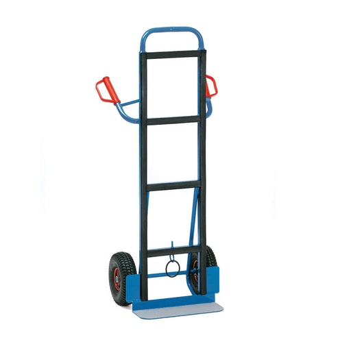 [039602] Carretilla de mano para electrodomésticos y grandes bultos - Ruedas neumáticas Ø260 x 85 mm - Azul ral 5007