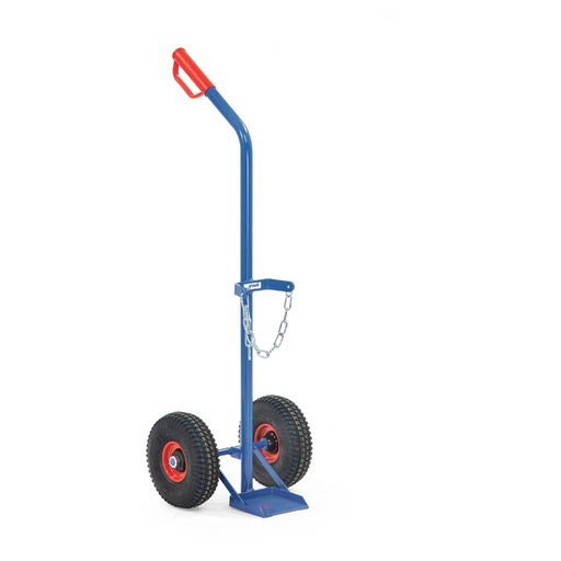 [039621] Carretilla de mano para botella de gas - Capacidad 1 x 10 litros - Azul ral 5007