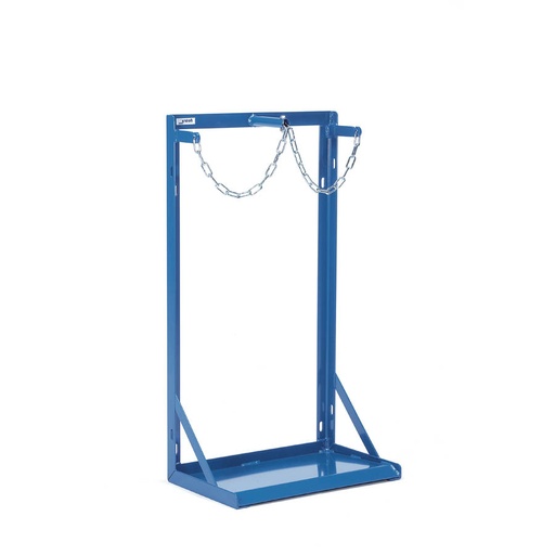 [039624] Soporte para botellas de gas - Capacidad 2 x 40-50 litros - Azul ral 5007