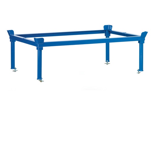 [039681] Soporte elevador para base rodante - Dim. plataforma 810 x 610 x 140h mm - Azul Ral 5007
