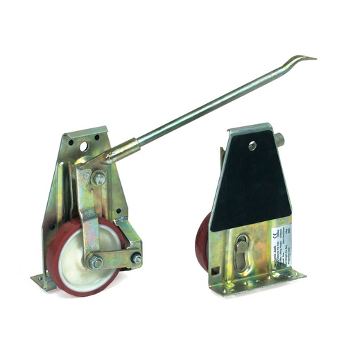 [039702] Juego de elevadores rodadores para muebles - Acero cincado