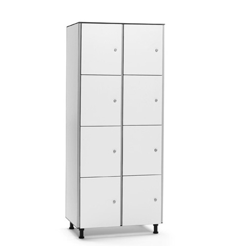 [039740] Taquilla fenólica para vestuario de 8 puertas - Dim.: 800x501x1909h mm - Gris claro
