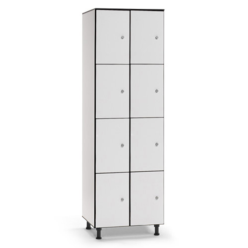 [039754] Taquilla fenólica para vestuario de 8 puertas - Dim.: 600x494x1905h mm - Gris claro