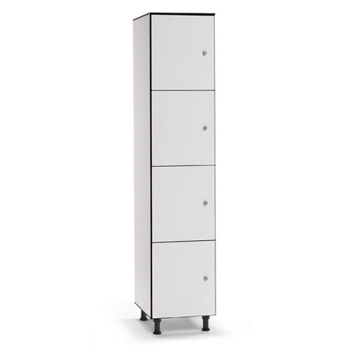 [039755] Taquilla fenólica para vestuario de 4 puertas - Dim.: 400x494x1905h mm - Gris claro