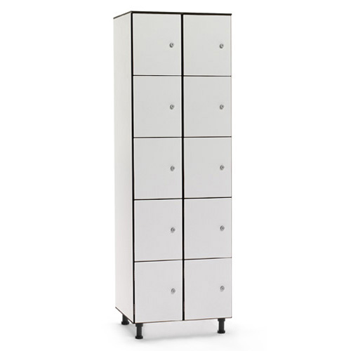 [039758] Consigna fenólica para vestuario de 10 puertas - Dim.: 600x494x1905h mm - Gris claro
