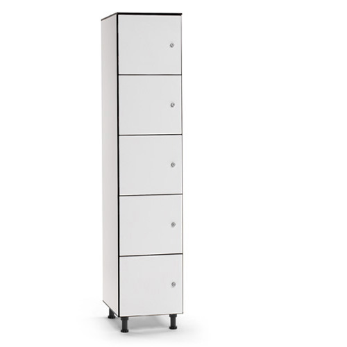 [039759] Consigna fenólica para vestuario de 5 puertas - Dim.: 400x494x1905h mm - Gris claro