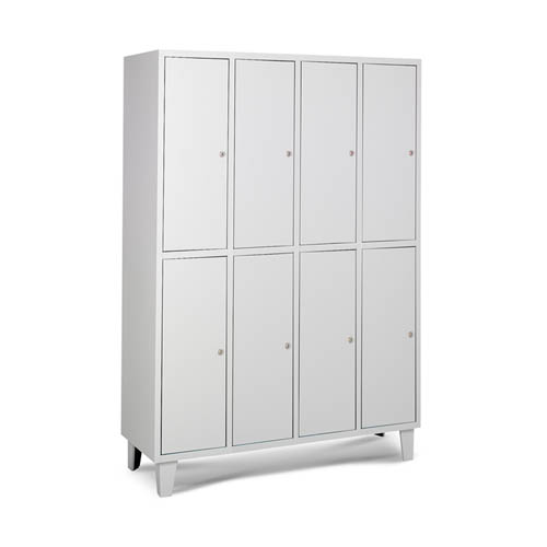 [039764] Taquilla metálica para vestuario con 8 puertas - Dim.: 940x460x1780h mm - Gris ral 7035