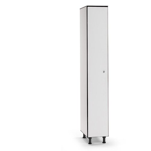 [039820] Ropero fenólico de 1 puerta - Dim. 300x494x1905h mm - Gris claro