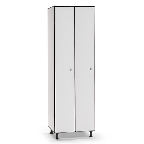 [039821] Ropero fenólico de 2 puertas - Dim. 600x494x1905h mm - Gris claro