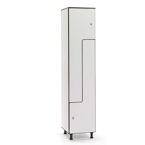 [039824] Ropero fenólico de 2 puertas en PL - Dim. 400x494x1905h mm - Gris claro