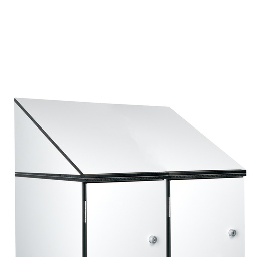 [039829] Techo inclinado fenólico para taquilla de 2 cuerpos - Dim.: 800x460x300h mm - Gris claro