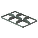 Divisor inferior de parrilla para caja Basicline de 600x400 mm BCCF-45440