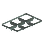 Divisor superior de parrilla para caja Basicline de 600x400 mm BCCF-45441