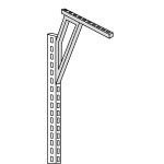Brazo en L para sujeción de riel CDKJ-41139