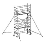 Andamio móvil modular con estabilizadores y 2 plataformas FHFL-49935