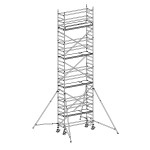 Andamio móvil modular con estabilizadores y 4 plataformas FHFL-49939