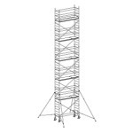 Andamio móvil modular con estabilizadores y 5 plataformas FHFL-49942
