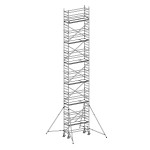 Andamio de aluminio con estabilizadores y 6 plataformas FHFJ-49920