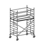 Andamio móvil modular con 1 plataforma FHFK-49923