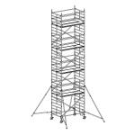 Andamio móvil modular con estabilizadores y 4 plataformas FHFK-49929