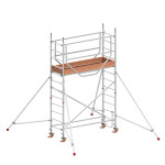 Andamio de aluminio con estabilizadores y 1 plataforma FHFH-49899