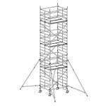 Andamio móvil modular con estabilizadores y 3 plataformas FHFG-49890
